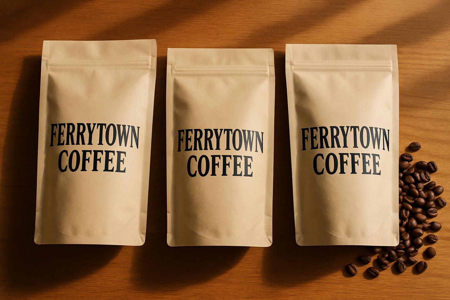 Ferrytown Coffee packaging