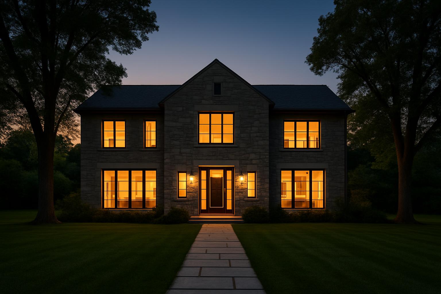 14 Cedar Crest residence at dusk