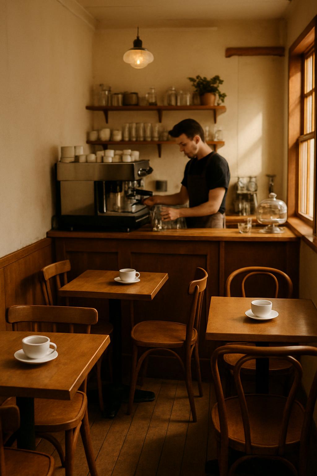 Inside the Strathcona café