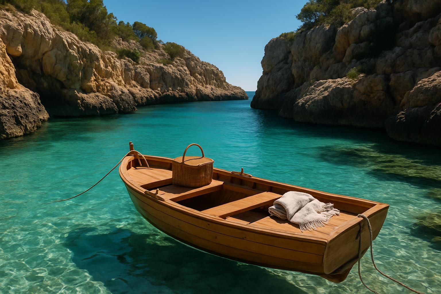 Cala Jugadora by boat