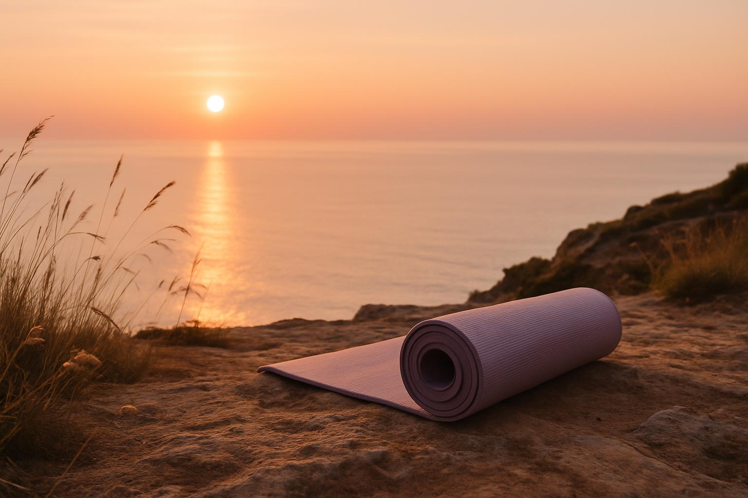 Sunrise yoga at the cape