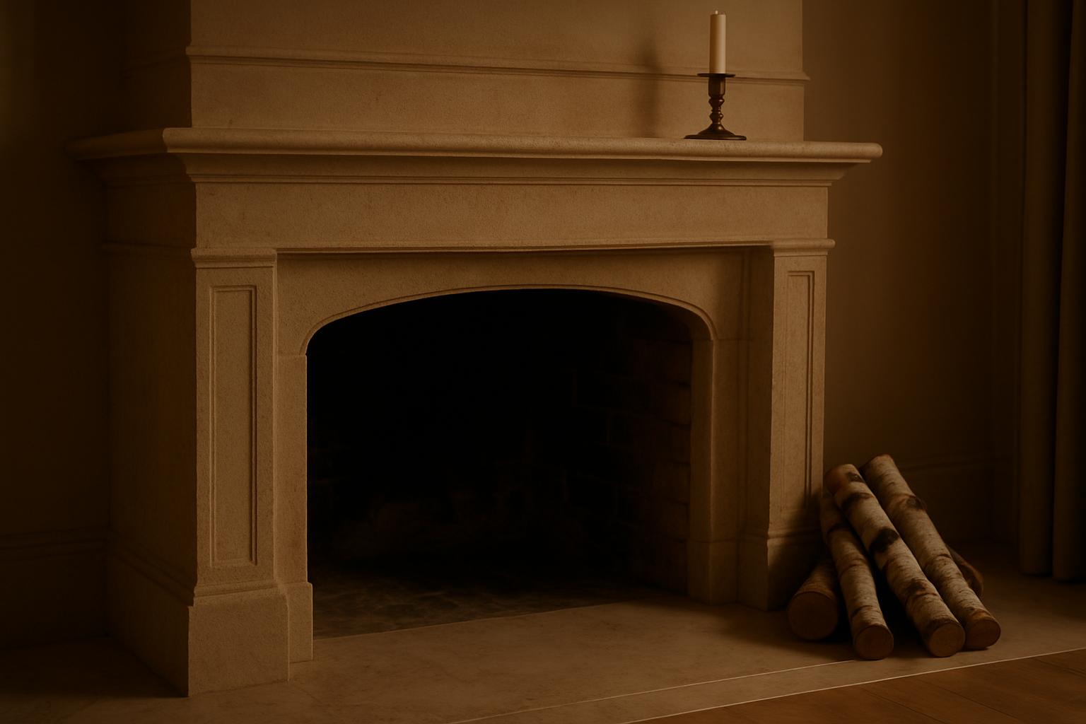 Working fireplace