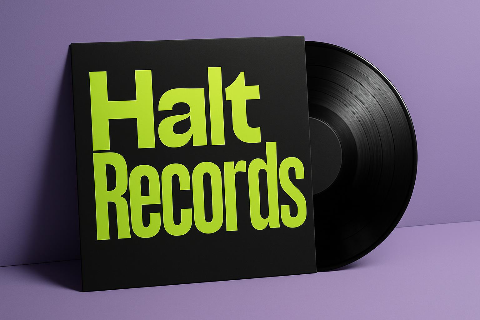 Halt Records vinyl sleeve